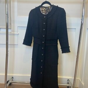 DOLCE & GABBANA Tweed Button-Front Short Dress NEVER WORN